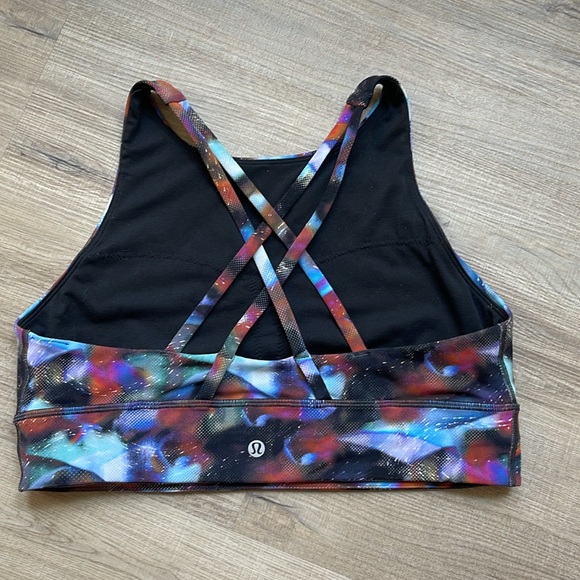 Lululemon Energy High Neck Longline Strappy Sports Bra Multicolored - Picture 2 of 4